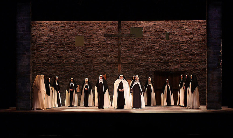 Nuns greet the New Prioress